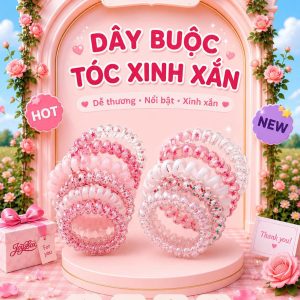 Dây Buộc Tóc Xinh Xắn Hàn Quốc – Thun Buộc Tóc Nữ